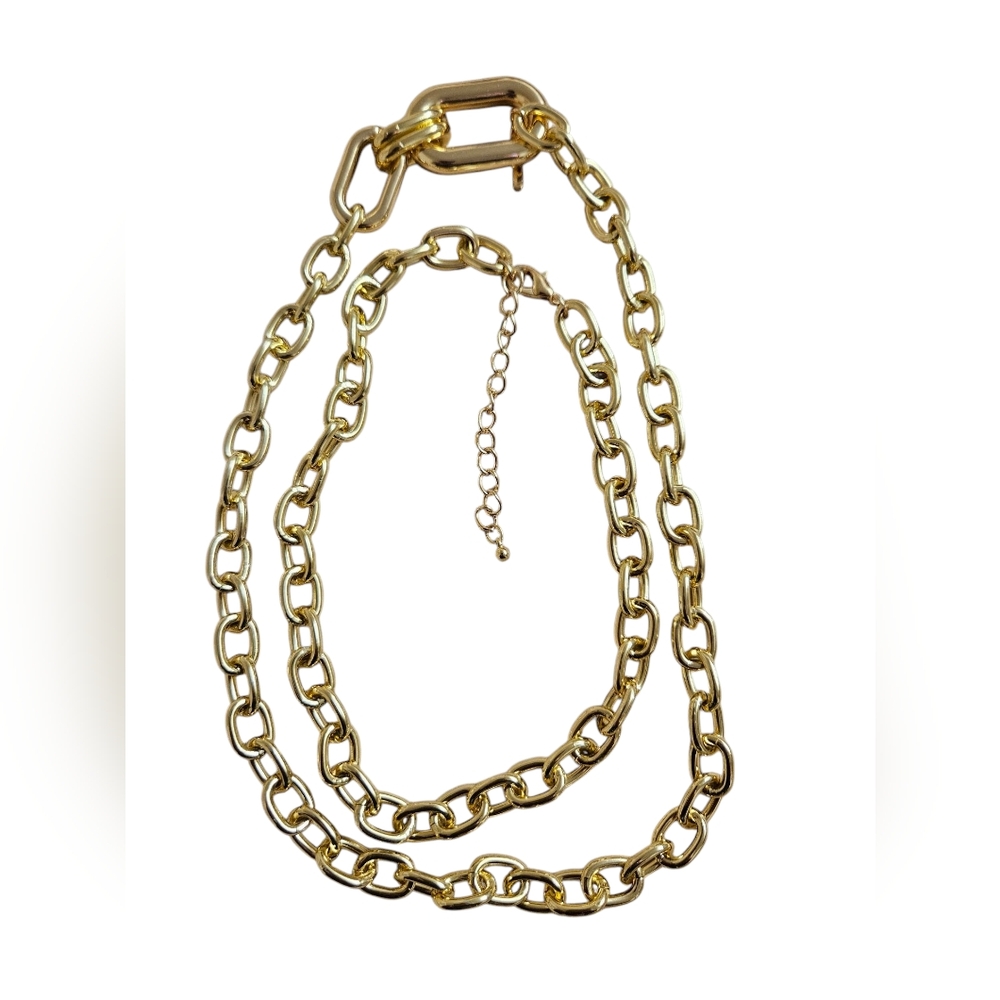 Golden Stainless Steel Stackable Necklace